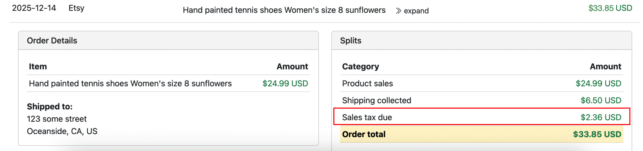 Accounting for Etsy Sales Tax - Seller Ledger