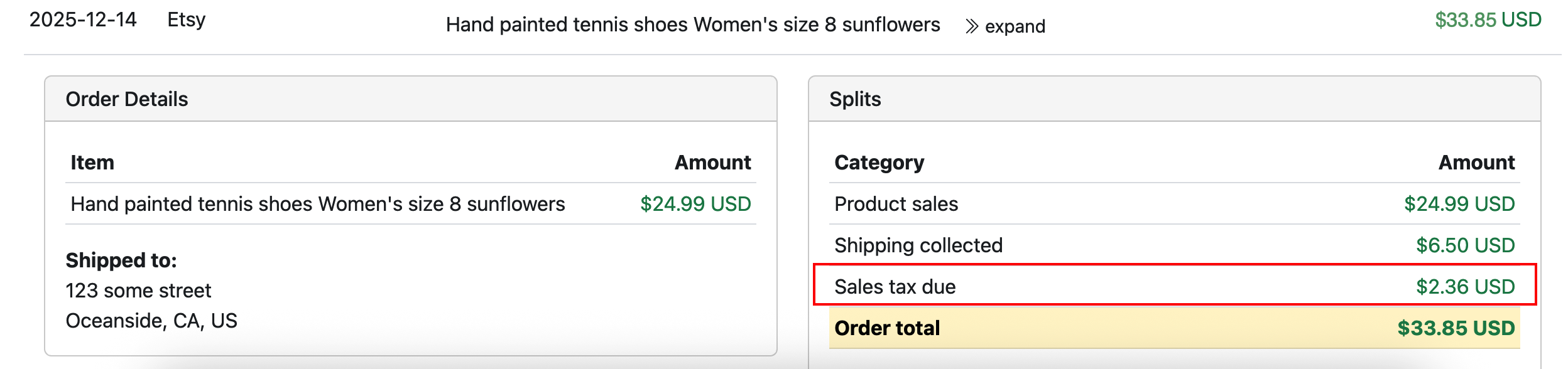 Accounting for Etsy Sales Tax - Seller Ledger